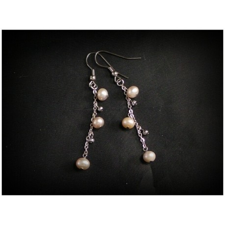 Boucles d'oreilles en perles de culture